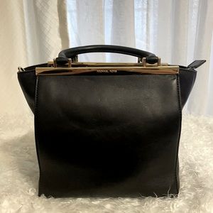 Black/ Gold Gently Used Michael KORS Hand Bag 9x10